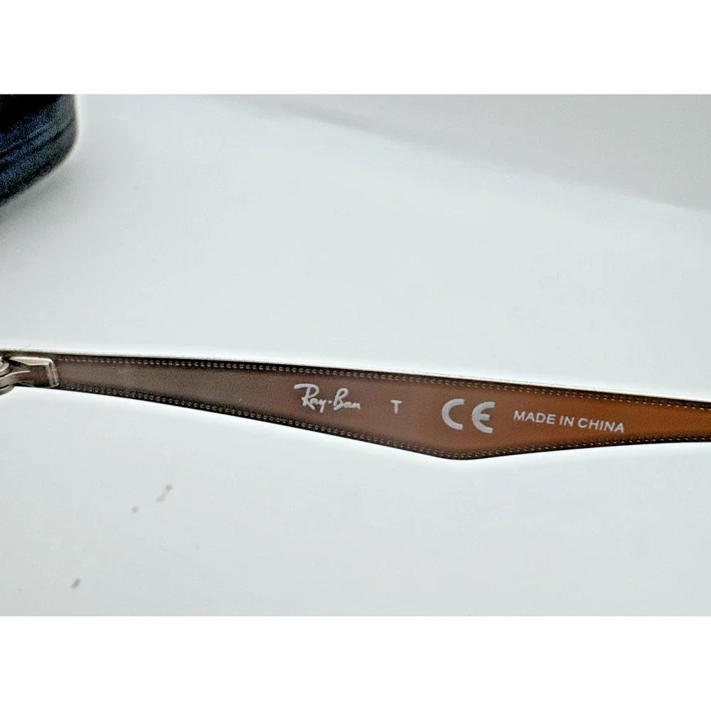 New Ray-Ban Frames Silver Round Titanium Unisex Eyeglasses rb6343 2595 47 19 140